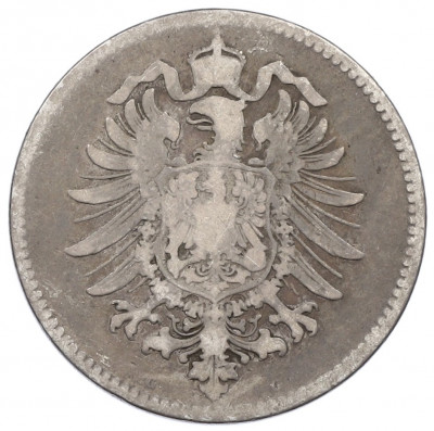 1 марка 1875 года G Германия