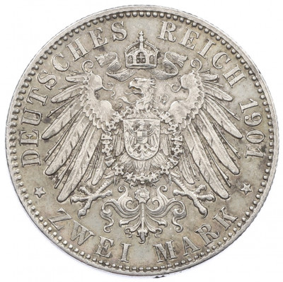 2 марки 1901 года Германия (Пруссия) «200 лет Пруссии»