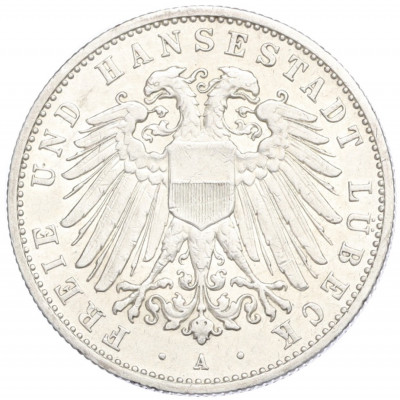 2 марки 1911 года Германия (Любек)