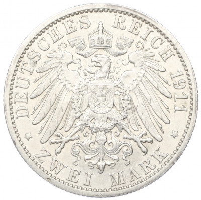 2 марки 1911 года Германия (Любек)