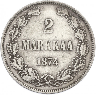 2 марки 1874 года Русская Финляндия
