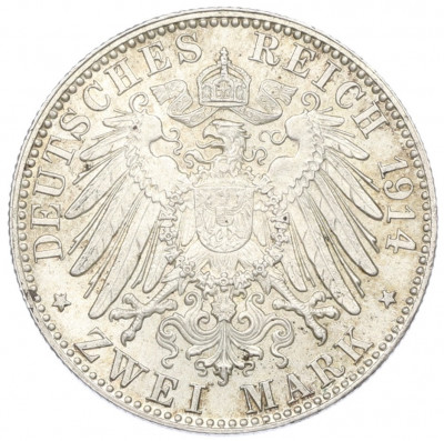 2 марки 1914 года D Бавария