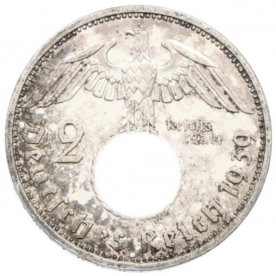 2 рейхсмарки 1939 года A Германия