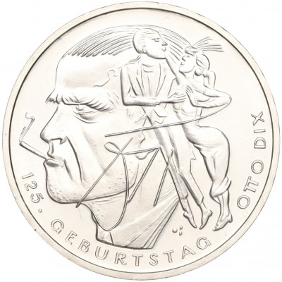 20 евро 2016 года Германия «125 лет со дня рождения Отто Дикса»