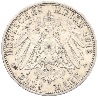 3 марки 1912 года A Германия (Пруссия)