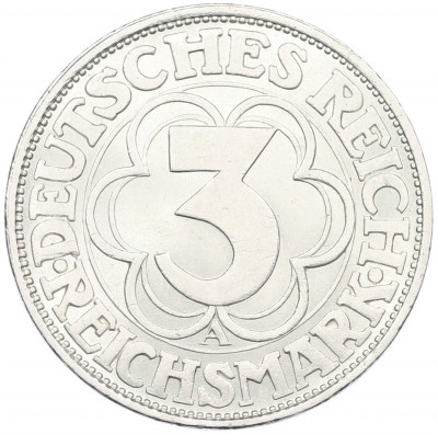 3 рейхсмарки 1927 года A Германия «1000 лет Нордхаузену»