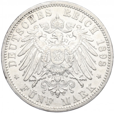 5 марок 1898 года G Германия (Баден)