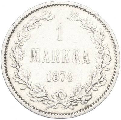 1 марка 1874 года Русская Финляндия
