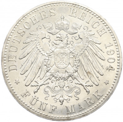 5 марок 1904 года Германия (Гессен) «400 лет со дня рождения Филиппа I Великодушного»