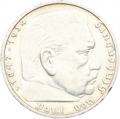 5 рейхсмарок 1939 года F Германия