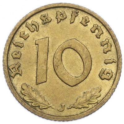 10 рейхспфеннигов 1938 года J Германия
