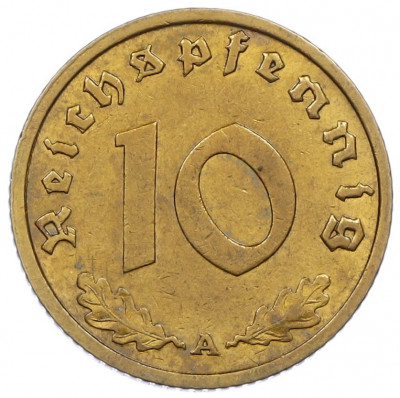 10 рейхспфеннигов 1939 года A Германия