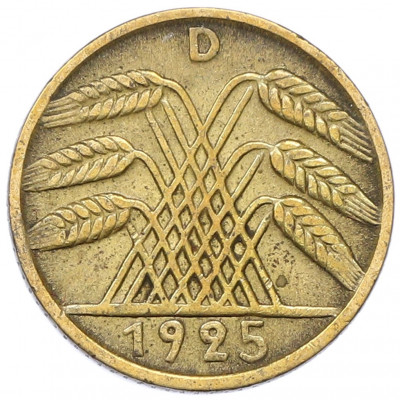 5 рейхспфеннигов 1925 года D Германия