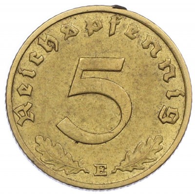 5 рейхспфеннигов 1937 года E Германия
