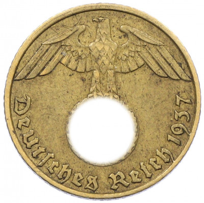 5 рейхспфеннигов 1937 года J Германия