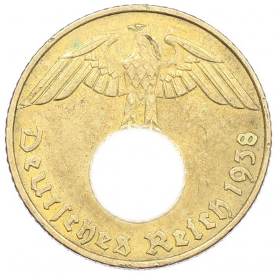 5 рейхспфеннигов 1938 года J Германия