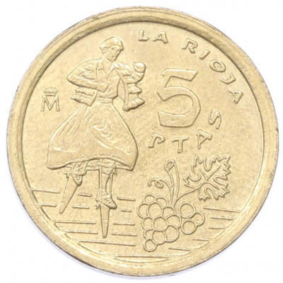 5 песет 1996 года Испания «Риоха»