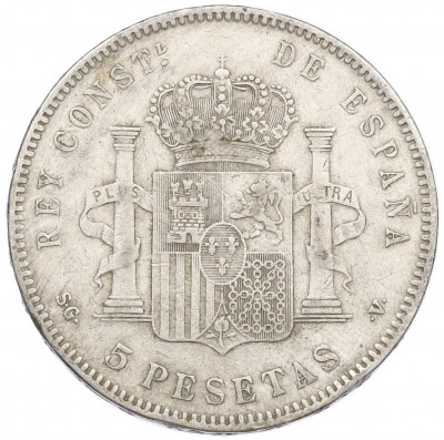 5 песет 1898 года Испания