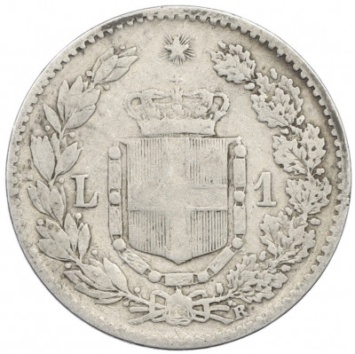 1 лира 1886 года R Италия