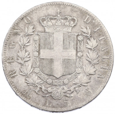 5 лир 1874 года M Италия