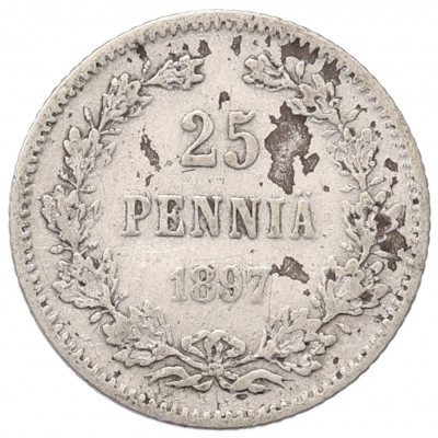 25 пенни 1897 года Русская Финляндия