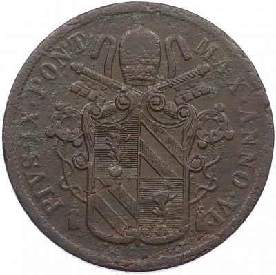 5 байокко 1851 года Папская область