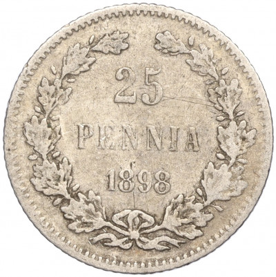 25 пенни 1898 года Русская Финляндия