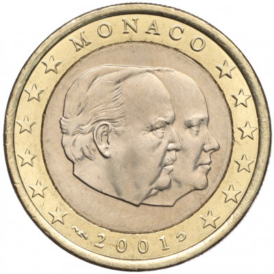 1 евро 2001 года Монако