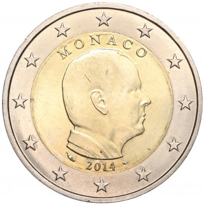 2 евро 2014 года Монако