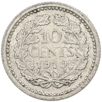 10 центов 1919 года Нидерланды