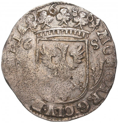 6 стюверов 1686 года Голландская республика (Нидерланды) — город Девентер