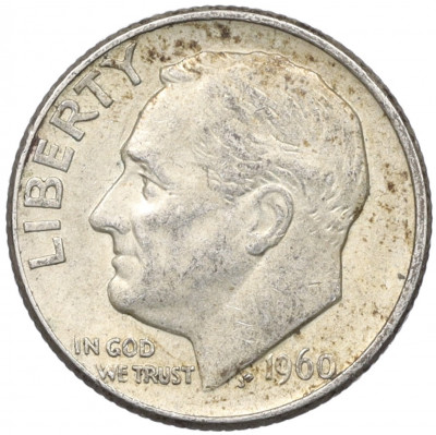 1 дайм (10 центов) 1960 года D США