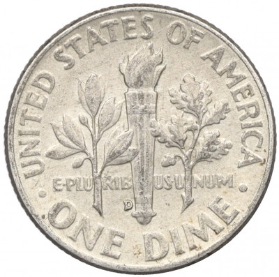 1 дайм (10 центов) 1960 года D США