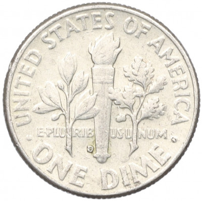 1 дайм (10 центов) 1963 года D США