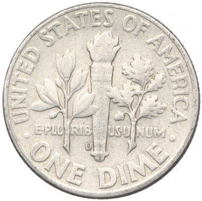 1 дайм (10 центов) 1964 года D США