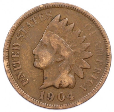 1 цент 1904 года США