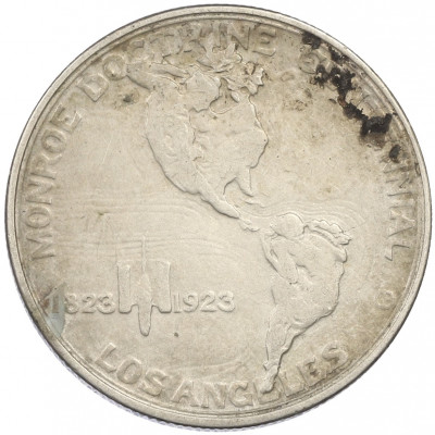 1/2 доллара (50 центов) 1923 года S США «100 лет Доктрине Монро»