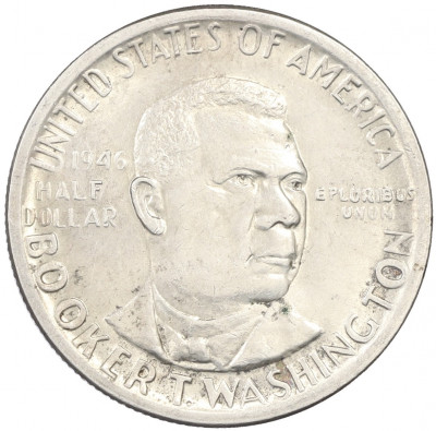 1/2 доллара (50 центов) 1946 года США «Букер Талиафер Вашингтон»
