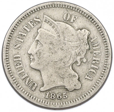 3 цента 1865 года США