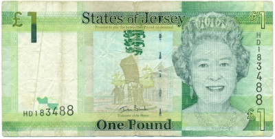 1 фунт 2010 года Джерси