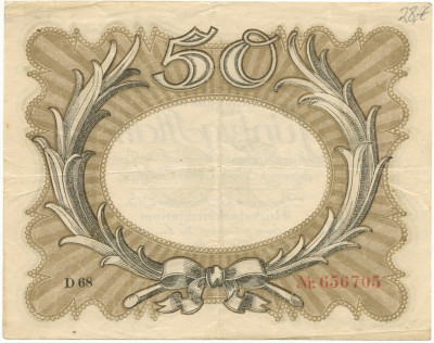 50 марок 1918 года Германия