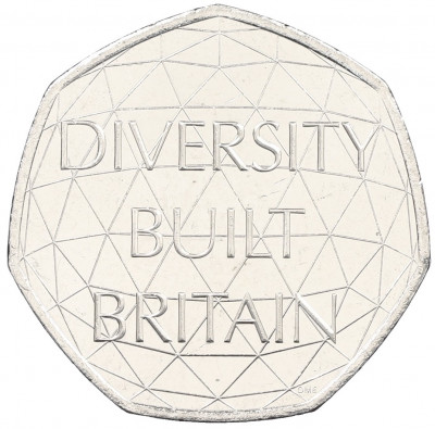 50 пенсов 2020 года Великобритания «Британское многообразие»