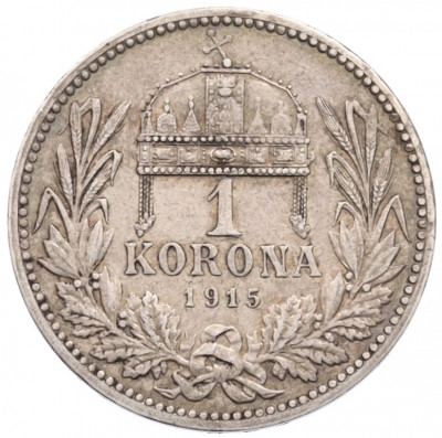 1 крона 1915 года Венгрия