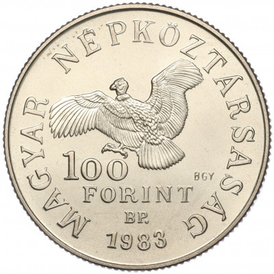 100 форинтов 1983 года Венгрия «200 лет со дня рождения Симона Боливара»