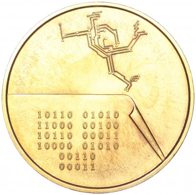 1000 форинтов 2002 года Венгрия «Меркурий» (Полая монета-контейнер)