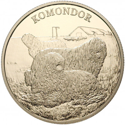 2000 форинтов 2020 года Венгрия «Венгерские овчарки и породы охотничьих собак — Комондор»