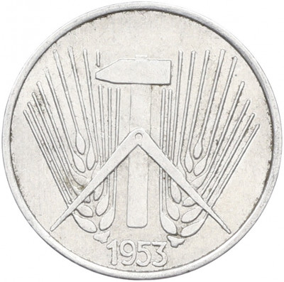 1 пфенниг 1953 года A Восточная Германия (ГДР)