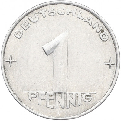 1 пфенниг 1953 года A Восточная Германия (ГДР)