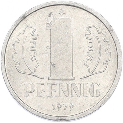1 пфенниг 1979 года Восточная Германия (ГДР)