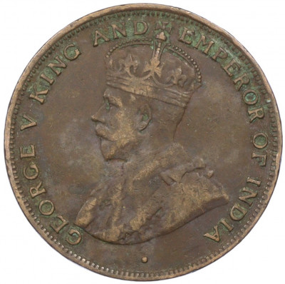 1 цент 1919 года Гонконг